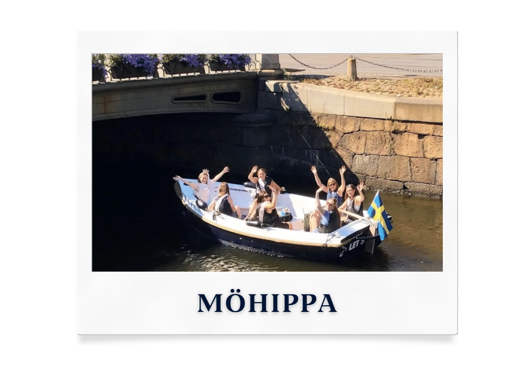 En spännande möhippa i en av våra elbåtar